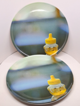 Bob&#39;s Your Uncle Brand hard plastic Diner photo plates-lot of 4 Honey Be... - $24.18