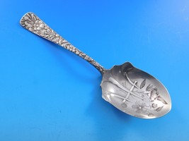 Arlington by Towle Sterling Silver Preserve Spoon Bright-cut Daisy bouqu... - $157.41