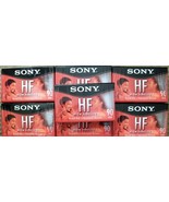 Lot of 7 new Sony HF High Fidelity Blank Audio Cassette Tapes 90 Min Nor... - $32.42 CAD