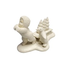 Department 56 Snowbabies Figurine Bringing Starry Pines &amp; Penguin White ... - £14.27 GBP