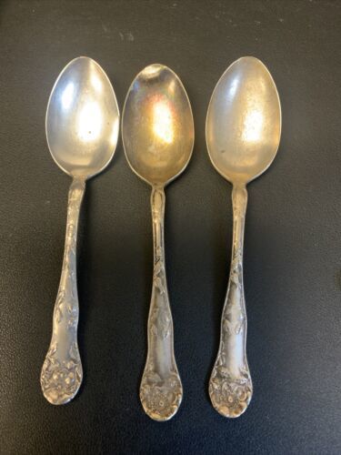 3 Vintage Spoons 6" 1877 NIAGARA FALLS SILVER CO. - $4.75