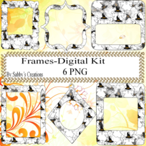 Frames Shapes 1Z-Digital Kit-Jewelry Tag-Clipart-Gift Tag-Holiday-Digita... - $2.74 CAD