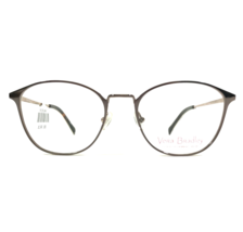 Vera Bradley Eyeglasses Frames Teagan Pretty Posies PYS Gold Round 49-17-135 - $79.19