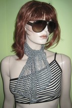 Vintage WOMEN&#39;S Ladies Leopard Animal Print Lace Fashion Retro Long SCAR... - $19.99