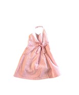 Childrens Place Girls Size 6 Pink White Seersucker Sun Dress Halter Bow ... - $19.79