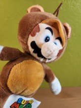 Good Stuff Mario Plush Raccoon Tanooki Super Mario Brown 8&#39;&#39; Nintendo Do... - $22.74