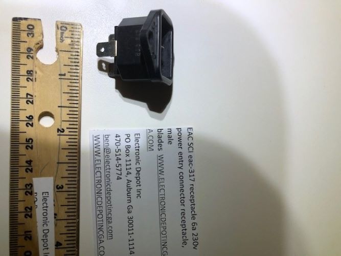 5 pack eac-317 SCI receptacle 6a 230v power entry  - $5.70