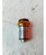 Bausch &amp; Lomb Fluorite Oil 4.3mm 1.00 40X Vintage Microscope Objective A... - $64.44