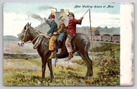 Scranton PA Coal Mine Breaker Boys Child Labor After Work Hour 1906 Postcard X22 - £12.73 GBP
