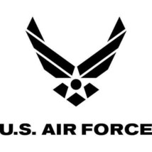 2x US Air Force Logo Vinyl Decal Sticker Different color &amp; size for Cars/Window - £3.51 GBP+