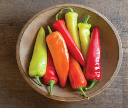 25 Organic Hungarian Sweet &amp; Mild Peppers Heirloom Seeds Vegetable Garden - £10.93 GBP