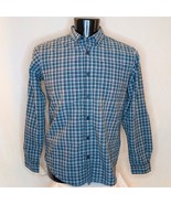 Men&#39;s Shirts Columbia Long Sleeve Button Up Shirt Blue Large - £11.19 GBP