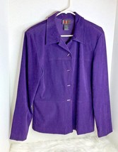 R &amp; K Originals Womens Sz 14 Purple Blazer Jacket Coat Long Sleeve - £12.52 GBP