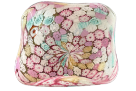 Murano Italy Millefiori Hand Blown Multicolor Glass Dish - $117.81
