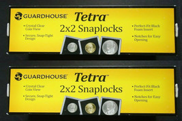 50 Guardhouse 2x2 Tetra Snaplocks Dime 17.9mm Coin Casules Storage Holders - £24.70 GBP