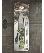 Moossy Oak Gut Hook Hunting Knife 4.5&quot; Steel Blade New Sheath EG - $14.84