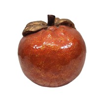 Thanksgiving Fall Apple Pumpkin Burnt Orange Gold Gilded Harvest Decor Teacher - £7.83 GBP