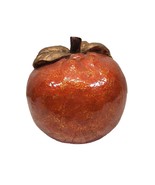 Thanksgiving Fall Apple Pumpkin Burnt Orange Gold Gilded Harvest Decor T... - £7.86 GBP