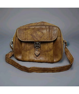 VTG 70s American Tourister Brown Leather Carry-On Zip Shoulder Bag 12x15... - $54.43 CAD