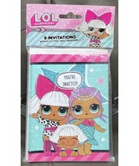 LOL Dolls SURPRISE Party Invitations With Envelopes 8 ct - $2.49