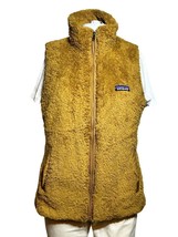 New Patagonia Los Gatos Vest Women&#39;s Medium Brown Deep Pile Classic Outdoor - AC - £50.26 GBP