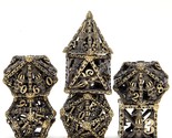 Metal Dice Set, Hollow Polyhedral Skull Metal Dice Suitable For Dungeons... - $65.99