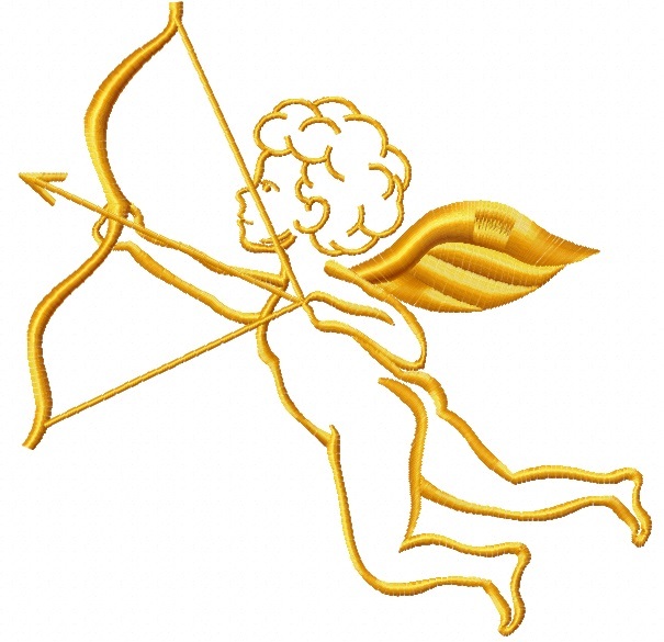 Cupid, Angel Machine Embroidery Design, Instant Download - $3.49