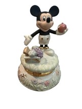 Disney Lenox Treasures A Picnic With Mickey Treasure / Trinket Box Mickey Mouse - £22.76 GBP