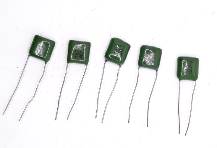 Five Mylar Film Capacitors HDK.1 -- 100V +-10 - $4.99