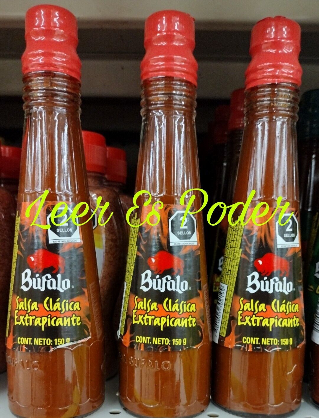 3X BUFALO SALSA CLASICA EXTRA PICANTE - 3 OF 150g EACH - FREE PRIORITY S... - $18.37