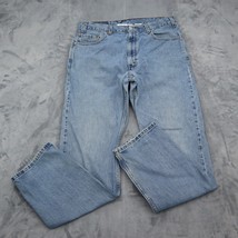 Levis Pants Mens 36 Blue 505 Regular Fit High Waist Straight Leg Casual Jeans - £23.34 GBP