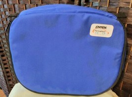 Pyrex Portables Insulated Carry Case - Bag Only! - Blue Handles &amp; Zipper 13x9x3 - £15.15 GBP