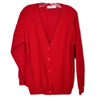 Portraits by Northern Isles Women&#39;s Red Cardigan Size Large - £18.63 GBP