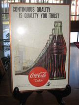 Coca-Cola Original Magazine Ad in Frame-1947 - 10&quot; X 7&quot; - £7.57 GBP