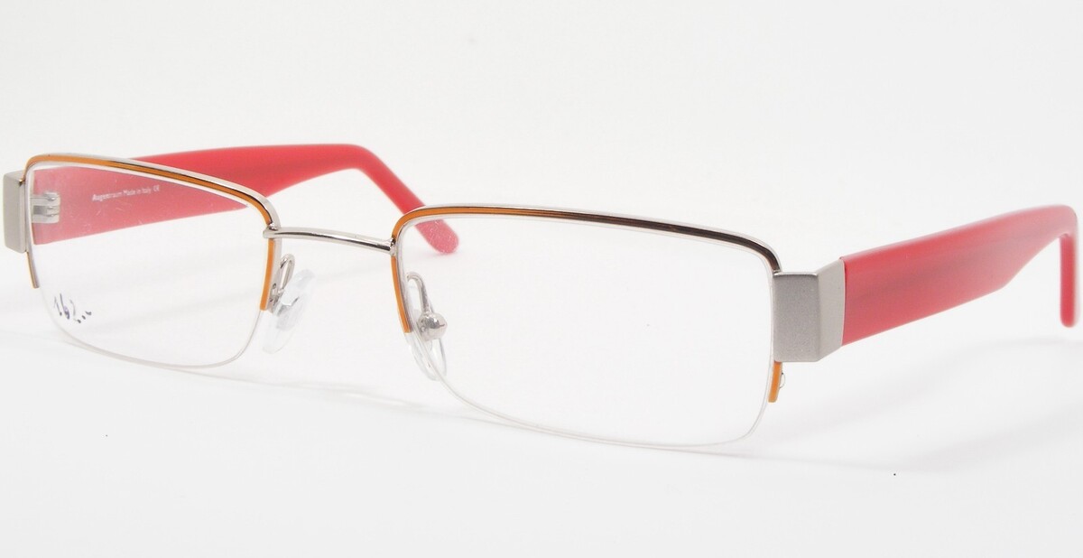 Augentraum AT 1091 1 Silber/Kupfer/Rot Einzigartig Selten Brille Rahmen - $115.83