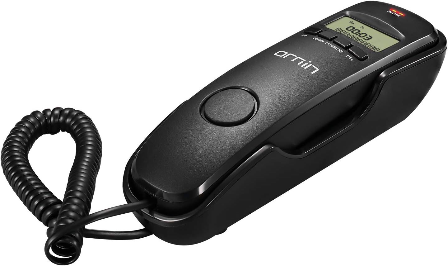 T112 Trimline Corded Telephone With Caller Id(Black) - $35.99