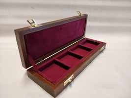 Boxset Pouch IN Wood for Coins Or Medals 4 Boxes 1 31/32x1 31/32in - £39.17 GBP