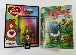Tenderheart Bear Brown Care Bears #517 2022 Pop Culture Micro Figure &amp; Book - £7.78 GBP