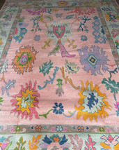 Multi Size Contemporary Oushak Rug Soft Pink Accent 5x8, 6x9, 8x10, 9x12, 10x14 - £230.76 GBP+