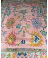 Multi Size Contemporary Oushak Rug Soft Pink Accent 5x8, 6x9, 8x10, 9x12... - $308.55+