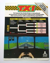 TX1 Arcade FLYER Original Video Game Paper Artwork 1983 Retro Vintage Promo - £42.61 GBP