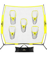 8 x 8 ft Football Trainer Throwing Net Portable Practice Training Net Im... - $1,482.56 MXN
