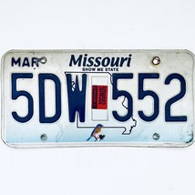 2017 United States Missouri Bluebird Passenger License Plate 5DW 552 - £14.74 GBP