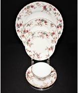 Minton Ancestral 5-Piece Place Setting, Floral English Bone China Dinner... - £23.46 GBP