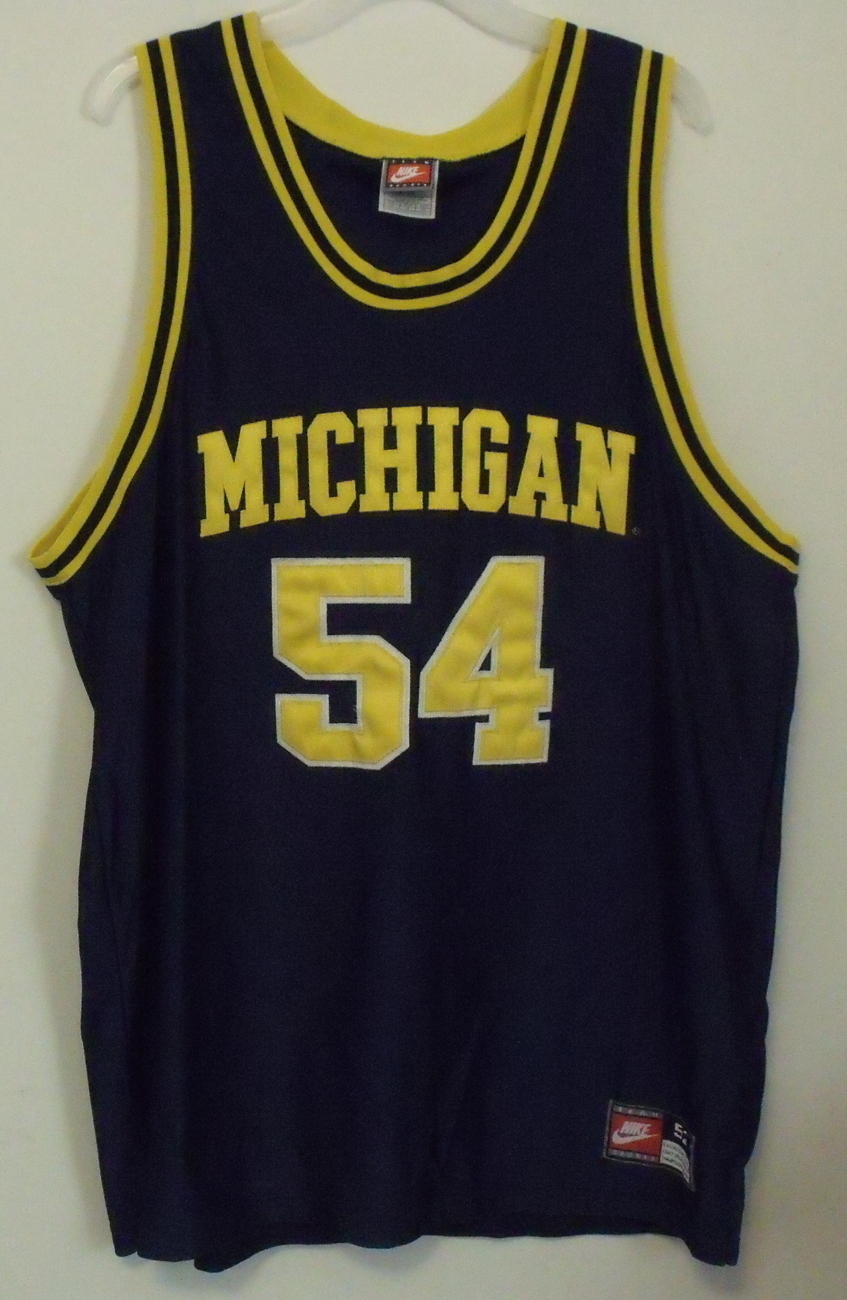 Mens Nike Michigan Blue and Gold Jersey Size 52 - $9.95