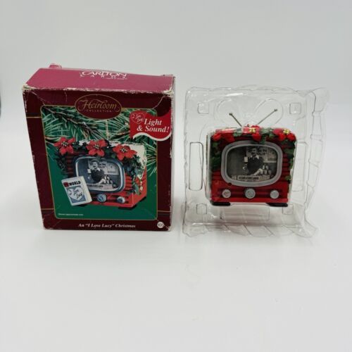 Carlton Cards Heirloom Ornaments Lucy’s TV comercial ornament 2002 Light & Sound - £43.52 GBP