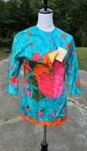 Vtg MOD 60s/70s Retro Aladdin Blouse Jacket Bright Bold artistic New old... - £47.41 GBP