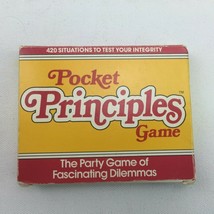 Vintage Pocket Principles Game Test our Integrity Dilemma Card Party 3-8 Players - £19.59 GBP