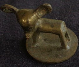 Small Brass Deer Figurine – SOLID BRASS – GDC – NEEDS POLISHING – CUTE DEER - £6.31 GBP