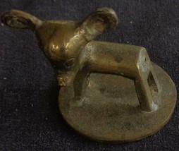 Small Brass Deer Figurine – Solid Brass – Gdc – Needs Polishing – Cute Deer - £6.30 GBP